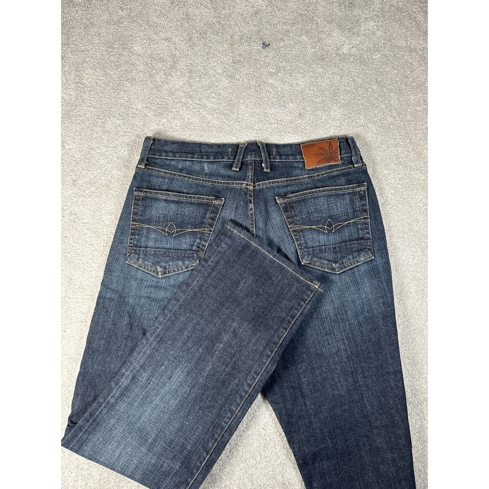 Agave Denim Men's 33x30 Waterman Relaxed Straight Jeans Dark Blue Made‎ in USA